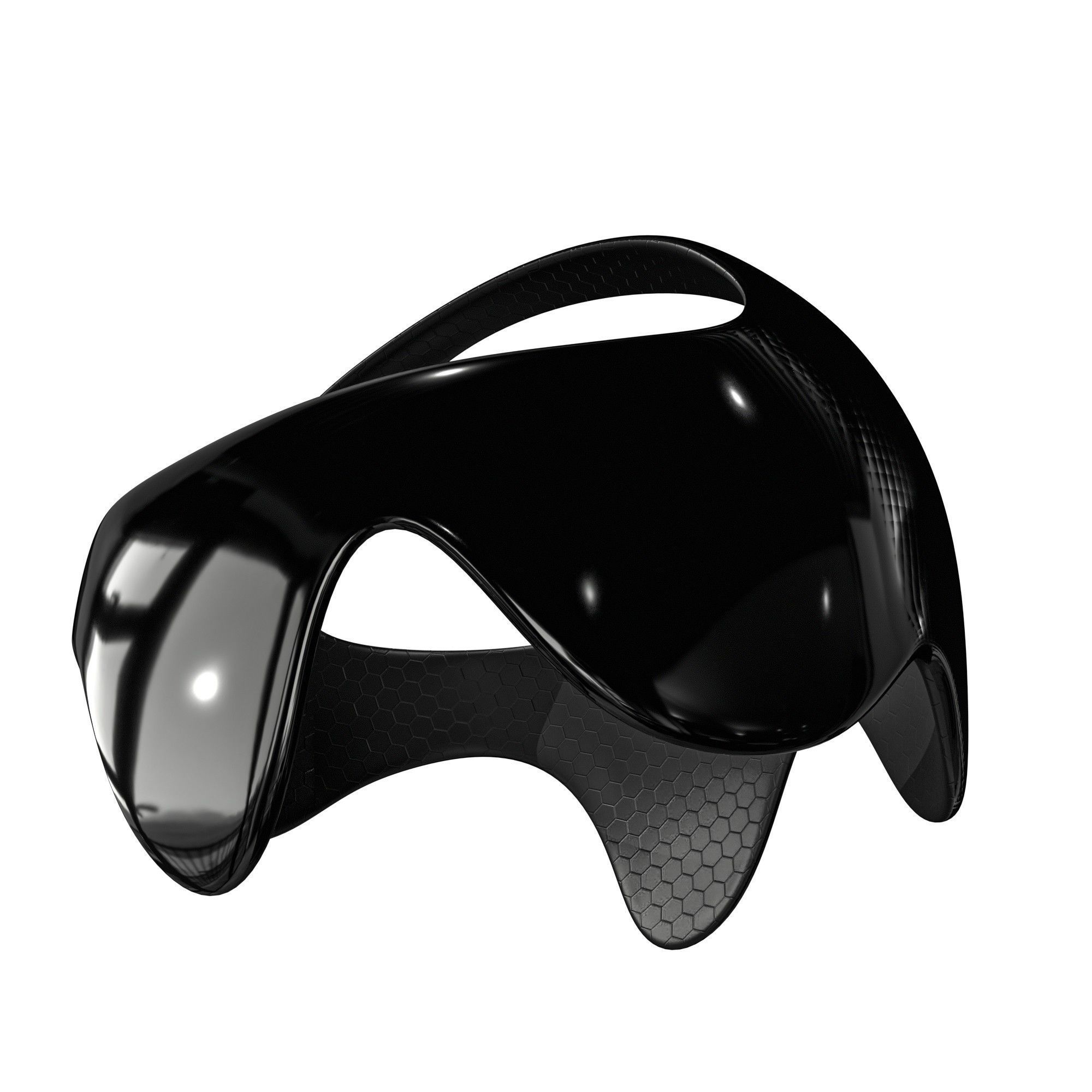 Sci-Fi Future VR Headset Low-poly 3D model_6