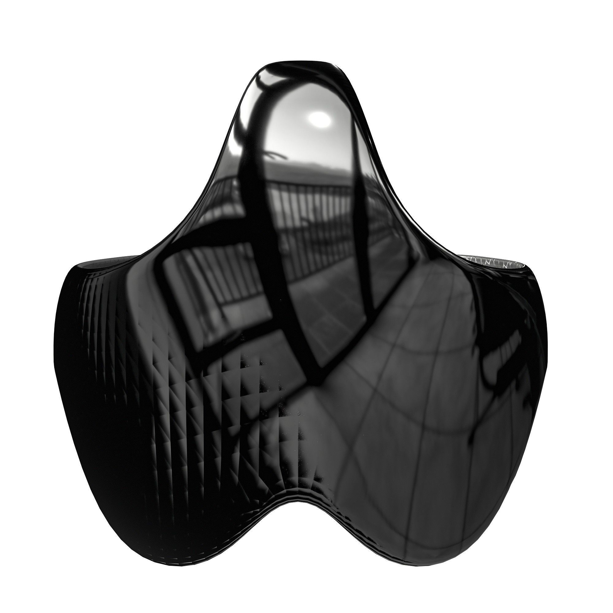 Sci-Fi Future VR Headset Low-poly 3D model_12