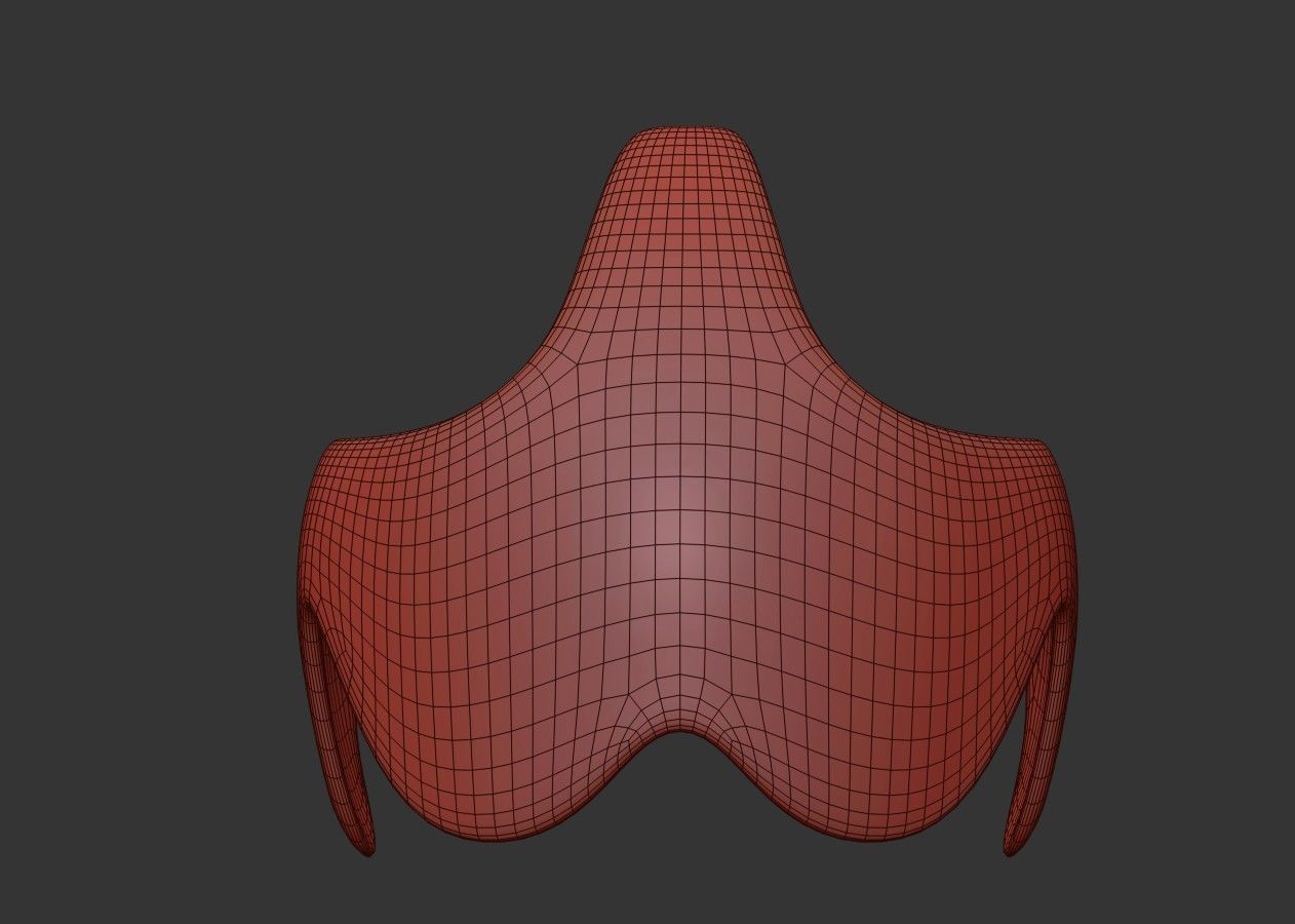 Sci-Fi Future VR Headset Low-poly 3D model_17