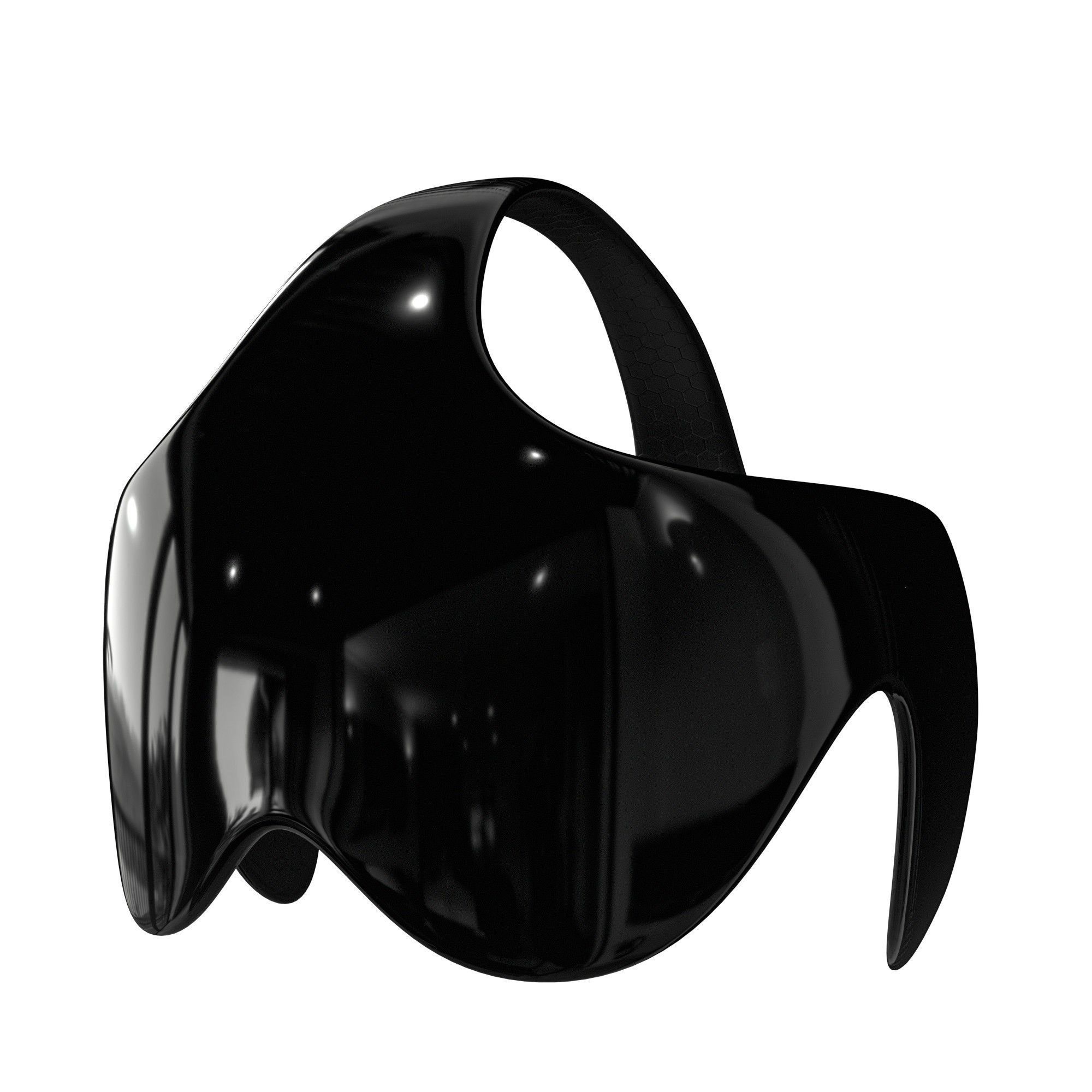 Sci-Fi Future VR Headset Low-poly 3D model_7