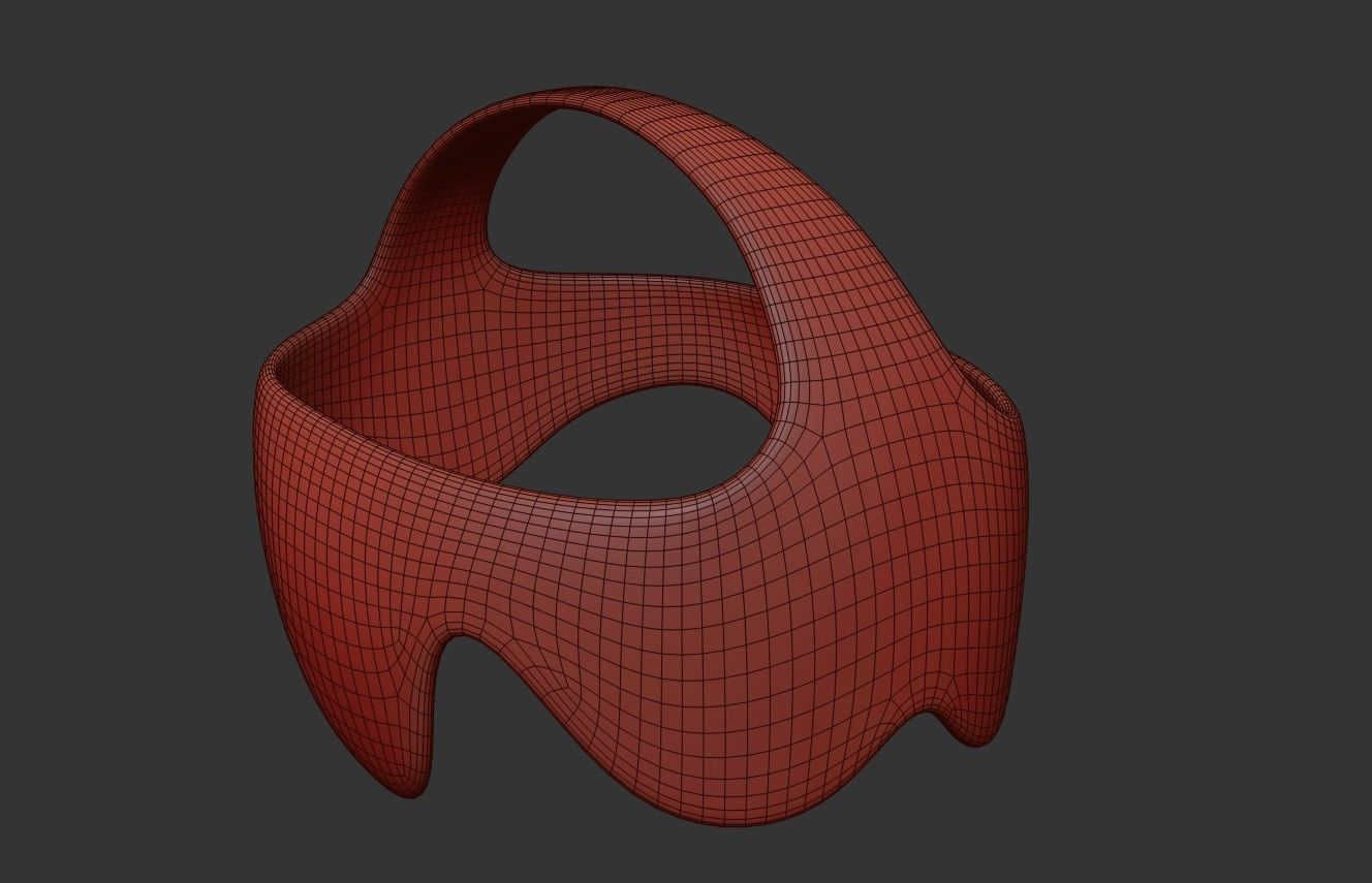 Sci-Fi Future VR Headset Low-poly 3D model_23
