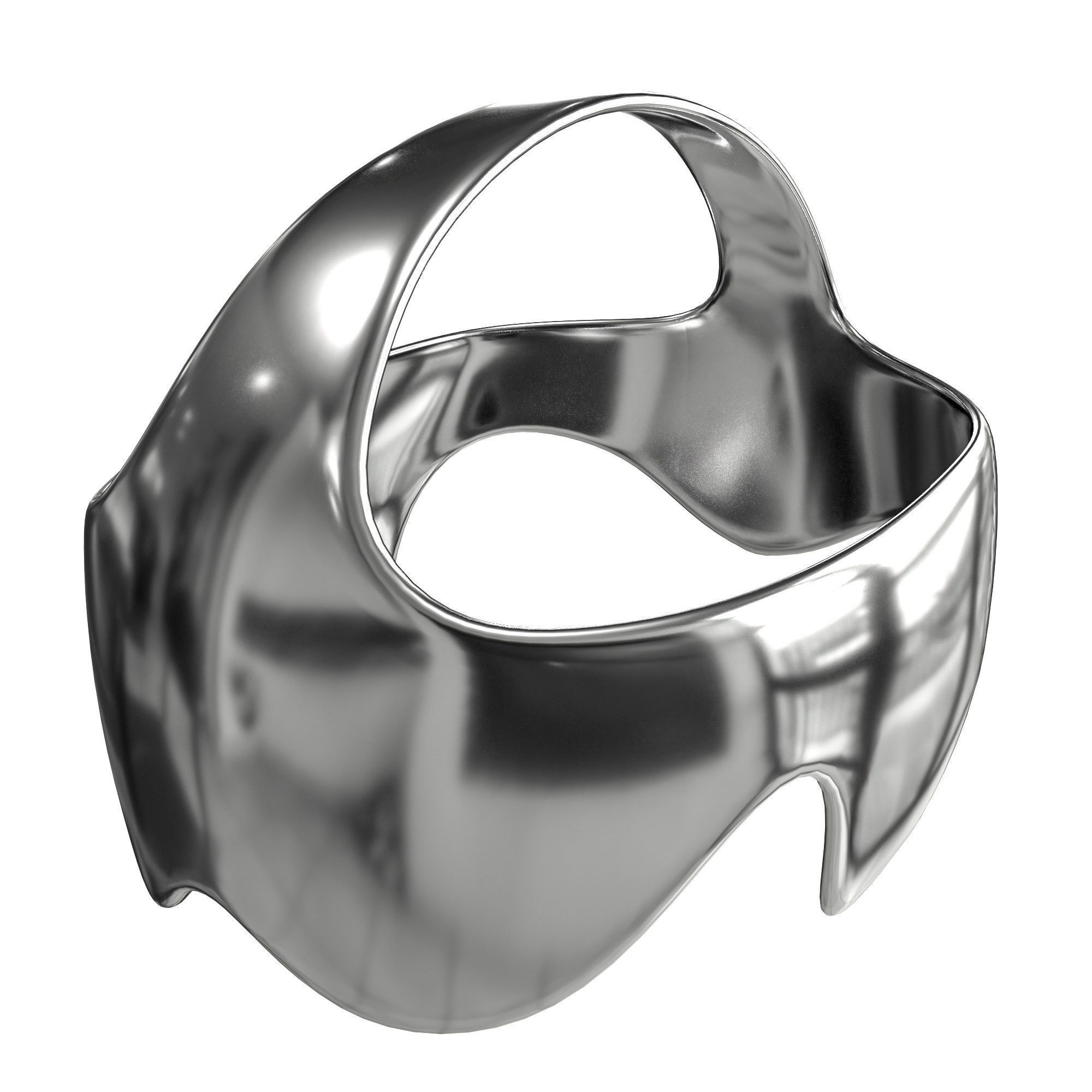 Sci-Fi Future VR Headset Low-poly 3D model_10