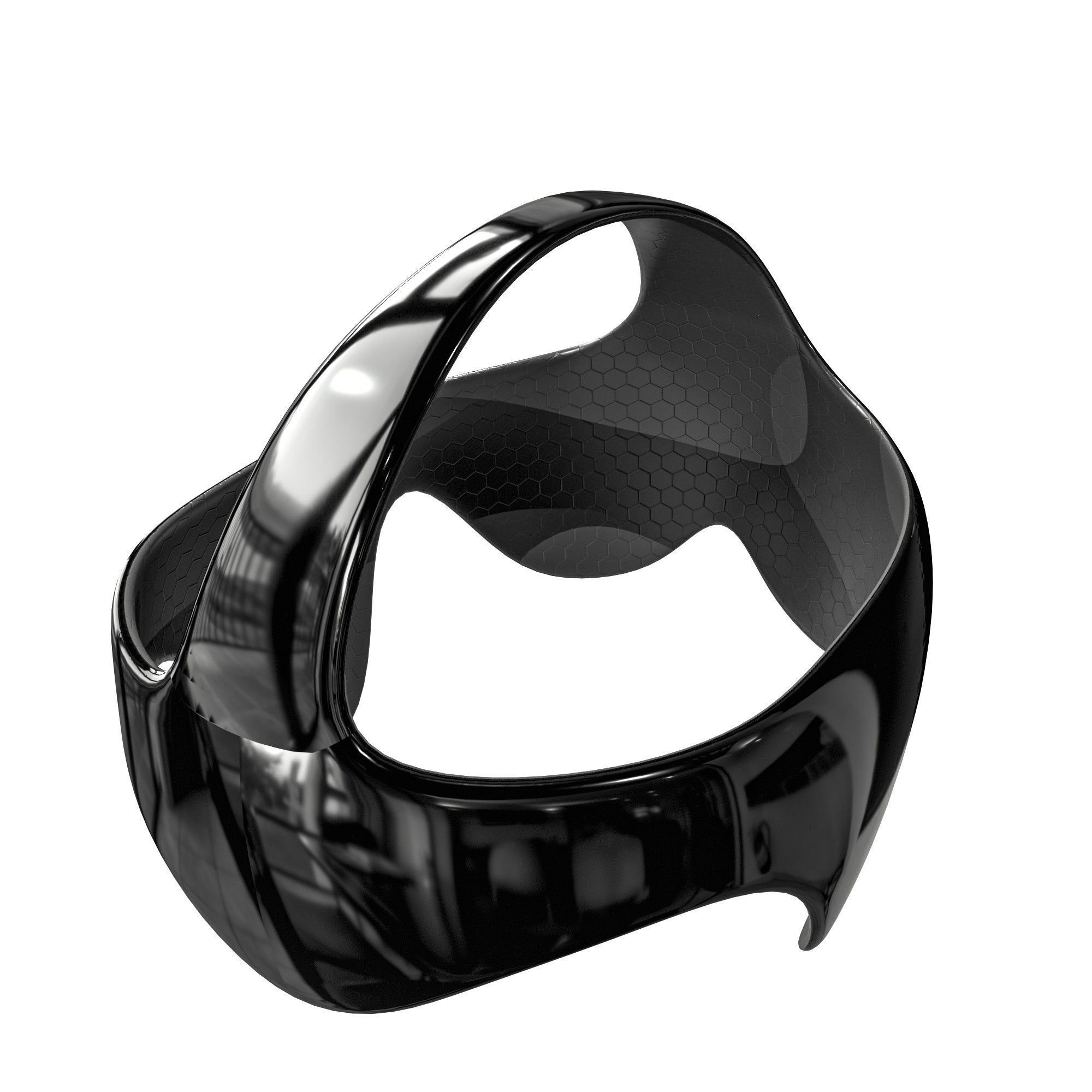 Sci-Fi Future VR Headset Low-poly 3D model_15