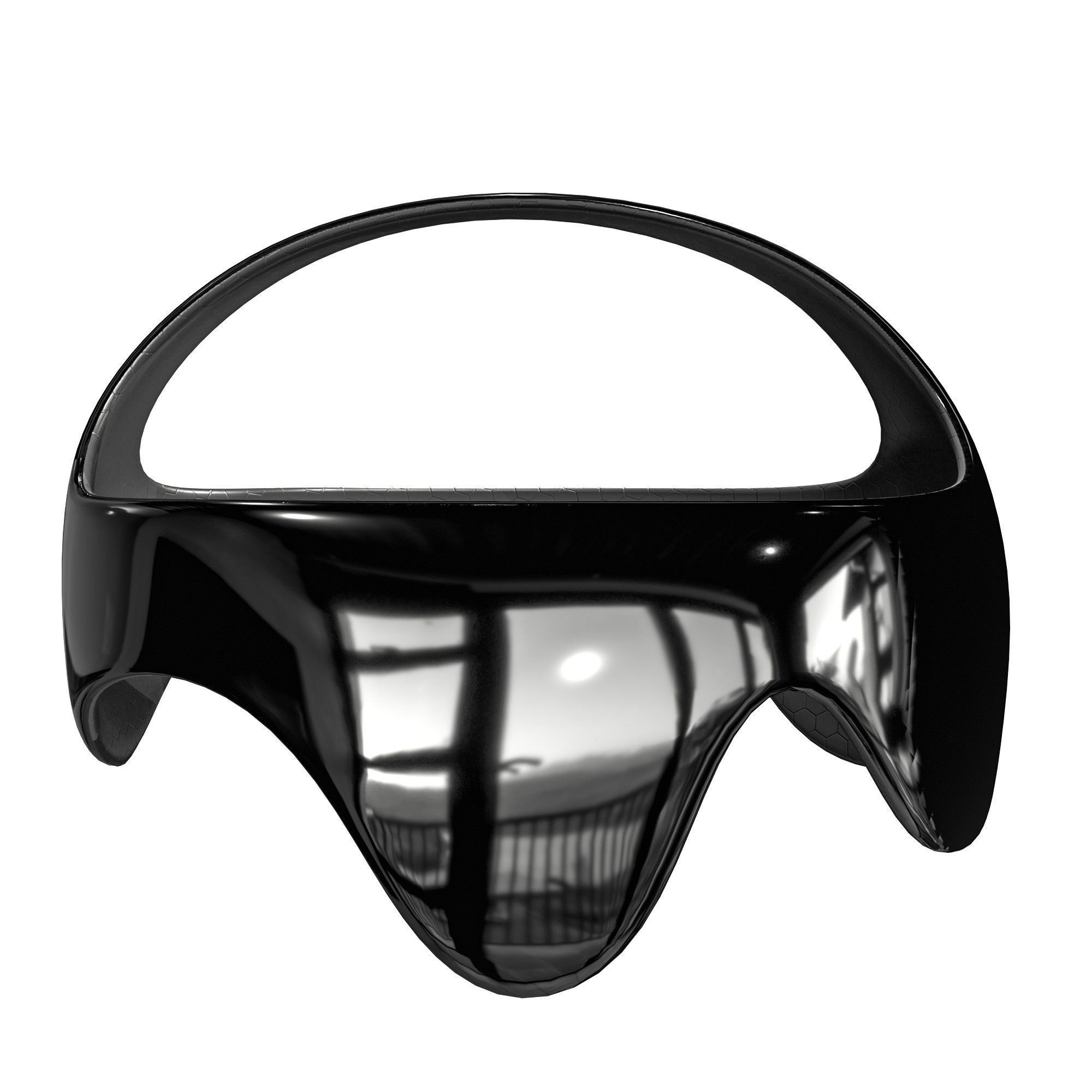 Sci-Fi Future VR Headset Low-poly 3D model_14