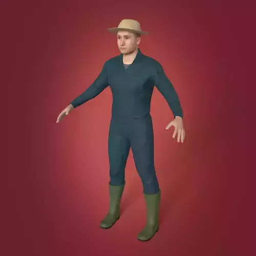 Farmer Man -- Rigged Model