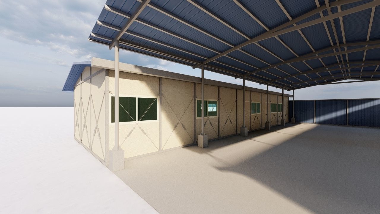 Warehouse-Warehouse Building 3D model_12