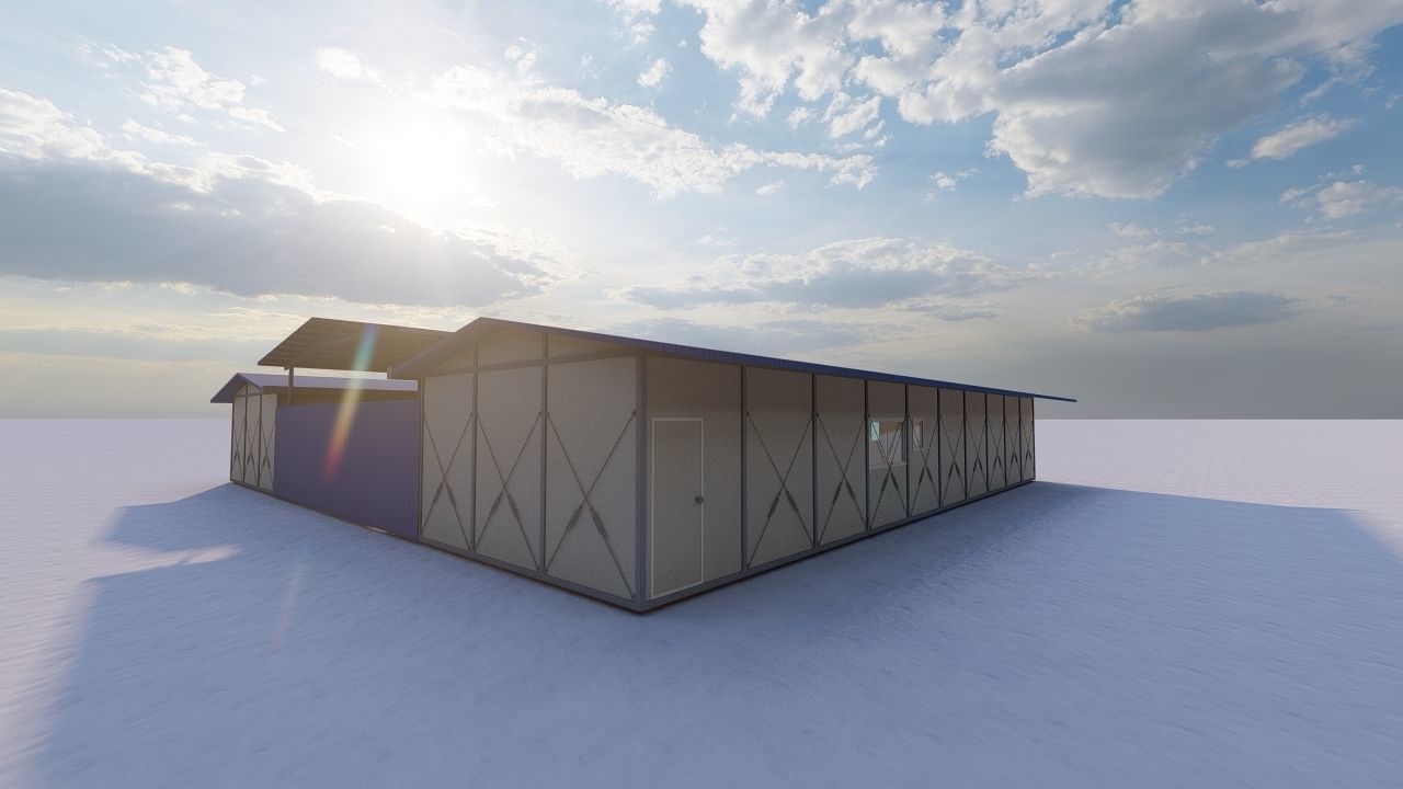Warehouse-Warehouse Building 3D model_5