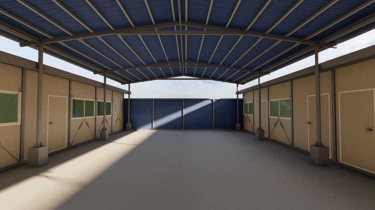 Warehouse-Warehouse Building 3D model_4