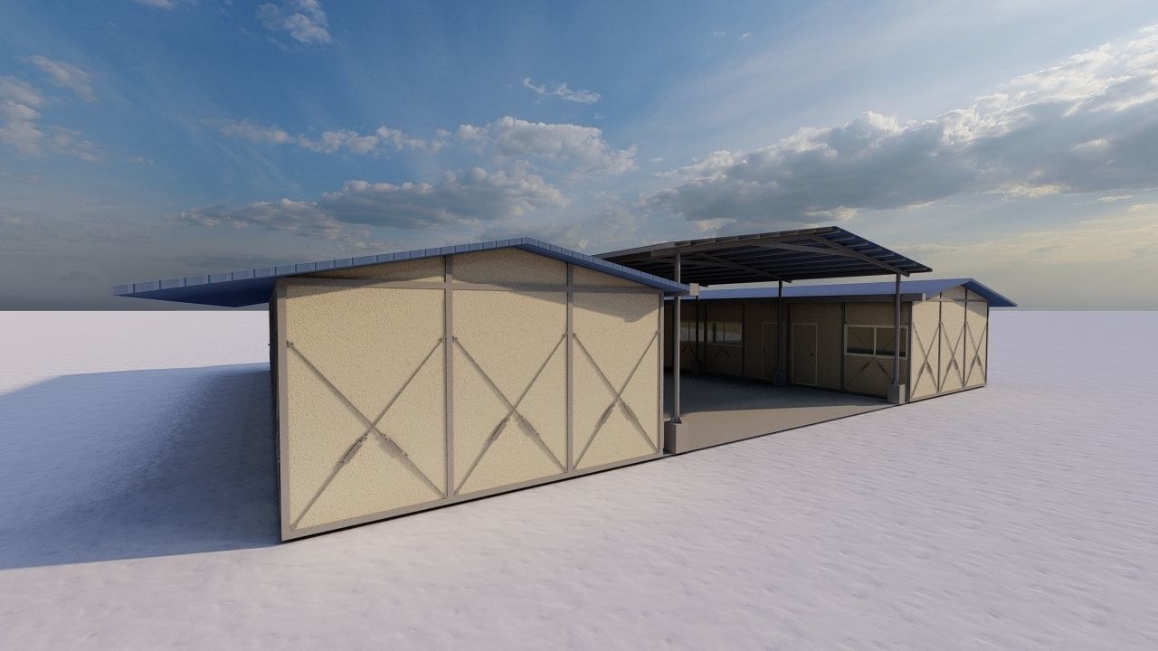 Warehouse-Warehouse Building 3D model_10