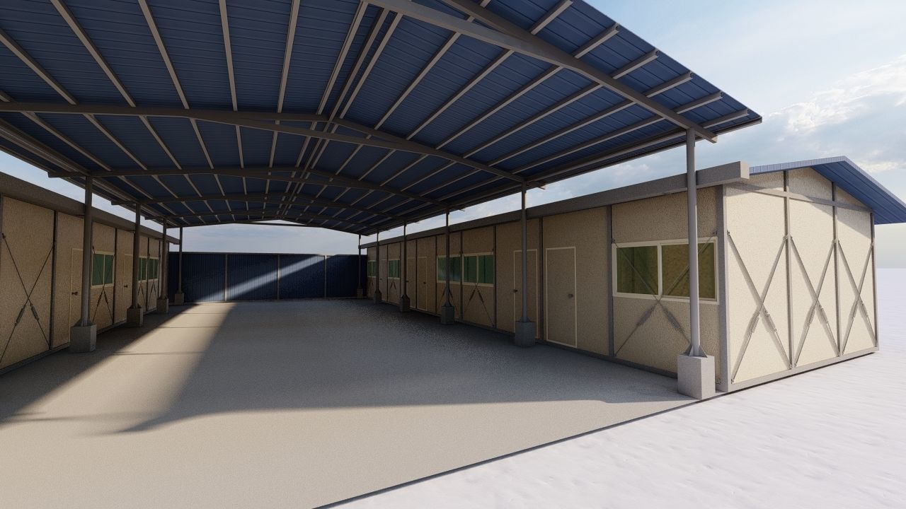 Warehouse-Warehouse Building 3D model_11