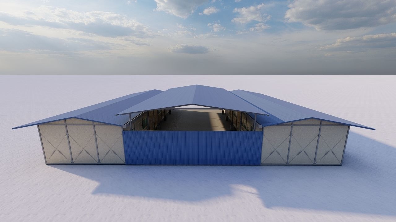 Warehouse-Warehouse Building 3D model_14