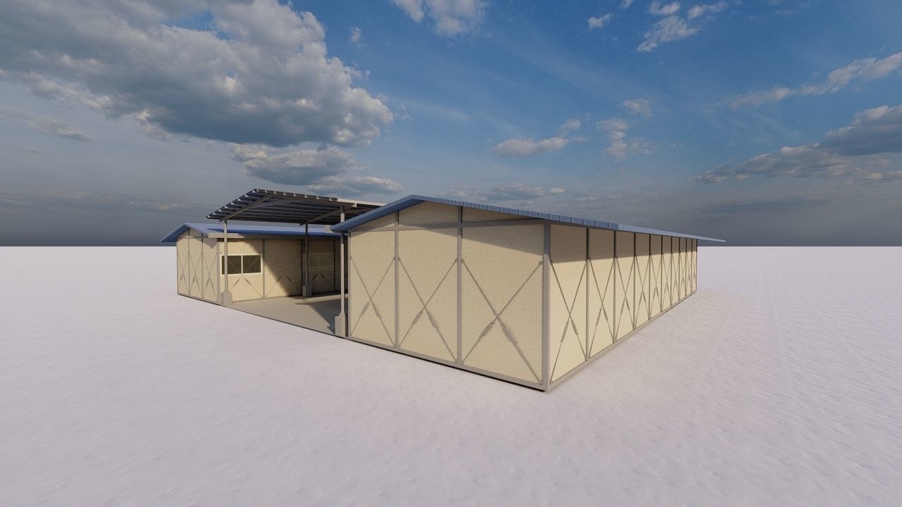 Warehouse-Warehouse Building 3D model_8