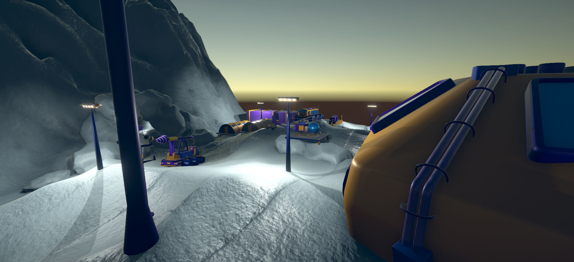 Polar Station Low-poly 3D model_12