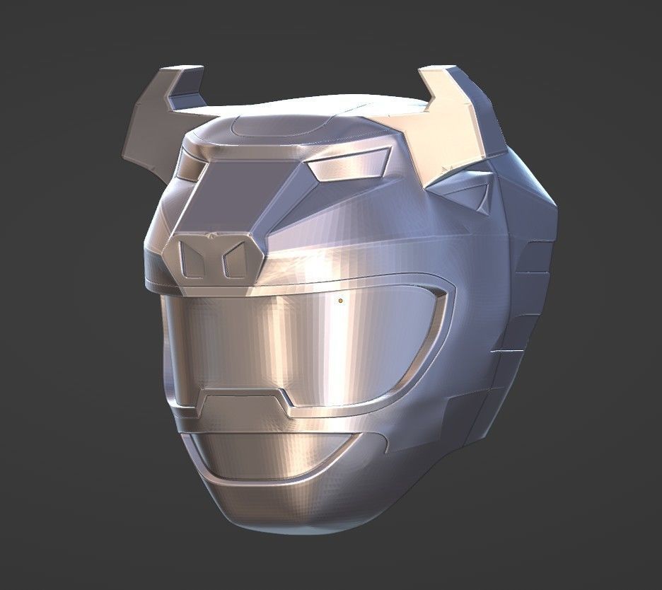 Power Rangers Wild Force Black Ranger helmet 3D print model_1