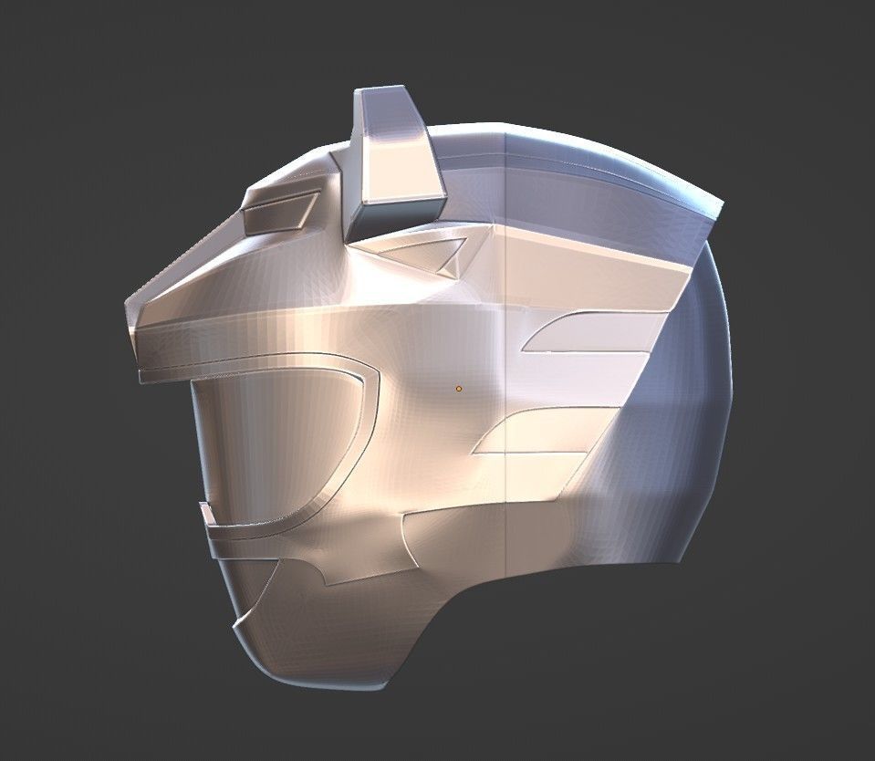 Power Rangers Wild Force Black Ranger helmet 3D print model_3