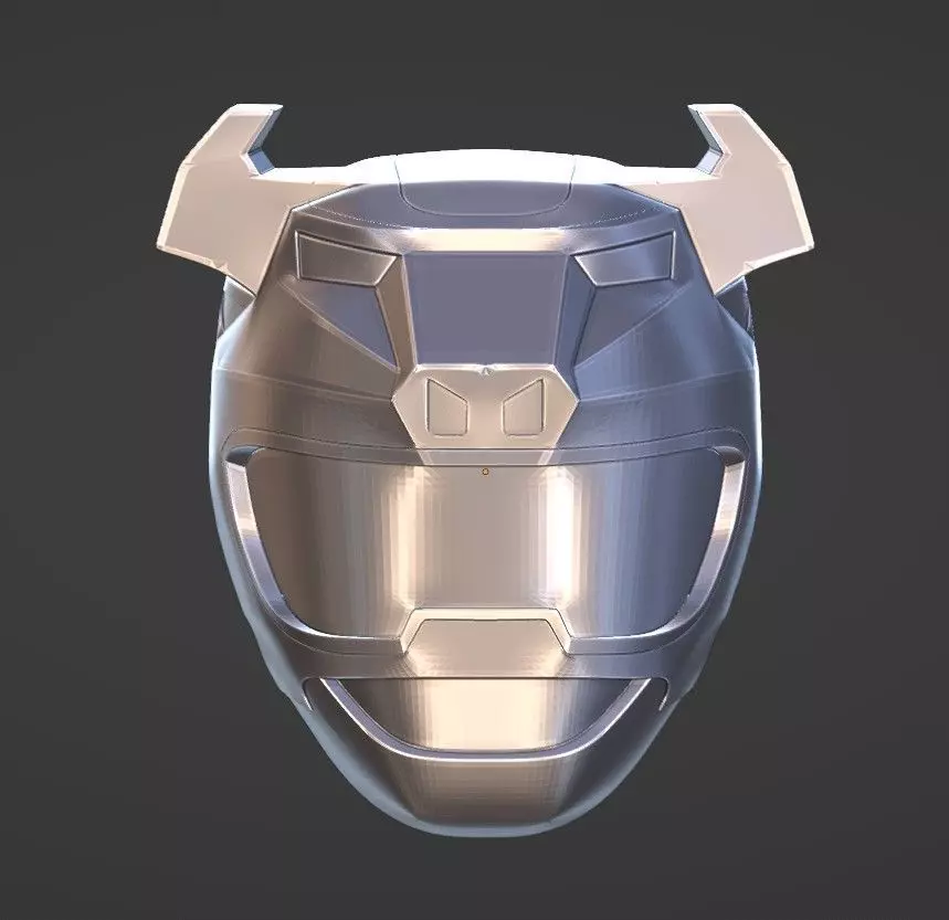 Power Rangers Wild Force Black Ranger helmet 3D print model_0