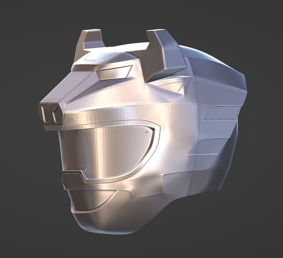 Power Rangers Wild Force Black Ranger helmet 3D print model_2