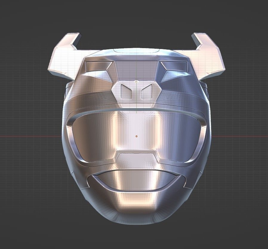 Power Rangers Wild Force Black Ranger helmet 3D print model_4