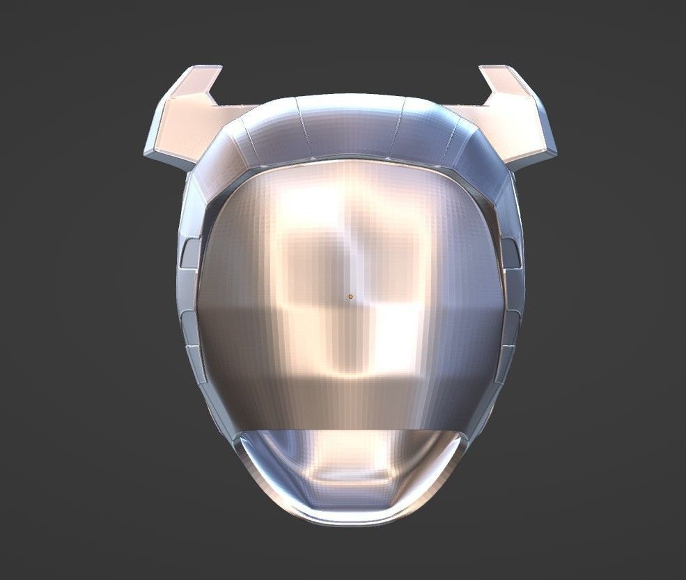 Power Rangers Wild Force Black Ranger helmet 3D print model_5