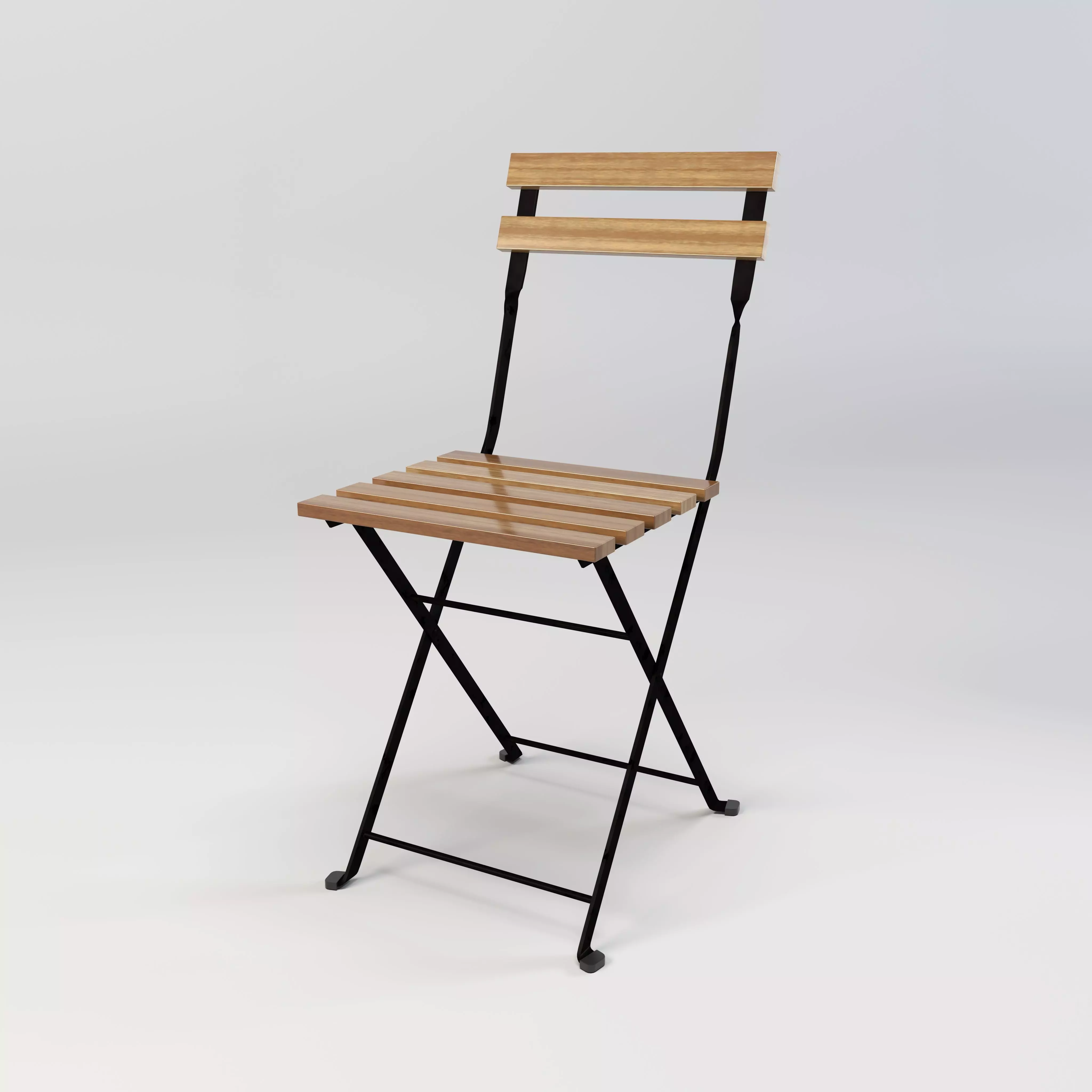 Folding Chair Low-poly 3D model