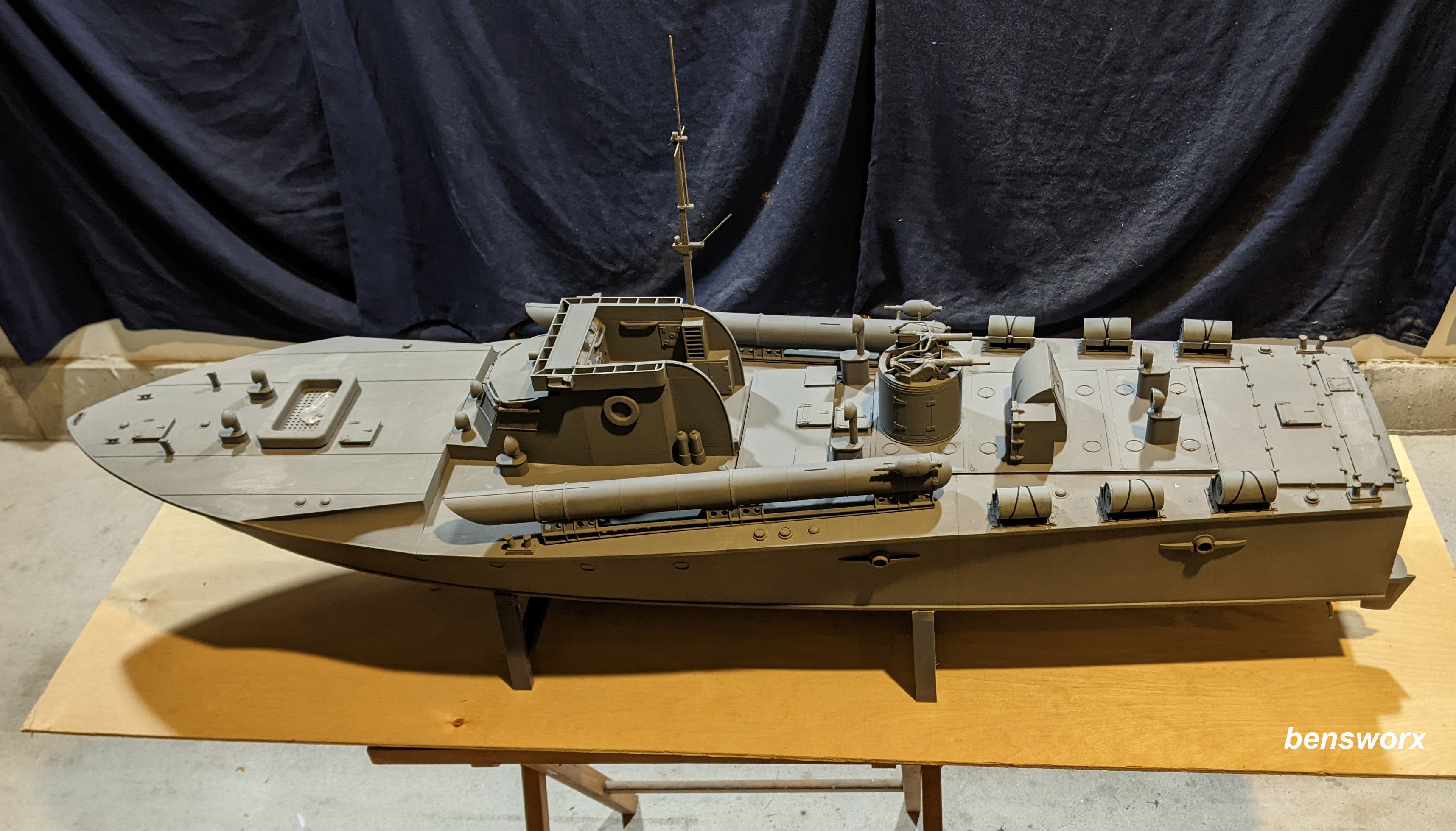 1 20 Vosper MTB RC Model Boat 3D print model_3