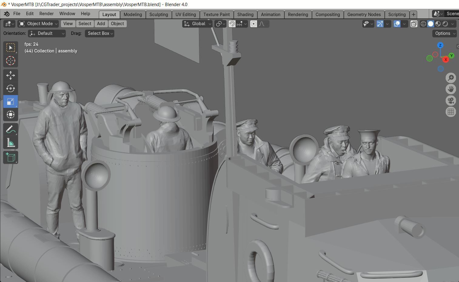 1 20 Vosper MTB RC Model Boat 3D print model_11