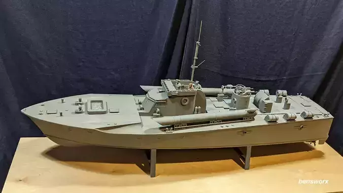 1 20 Vosper MTB RC Model Boat 3D print model