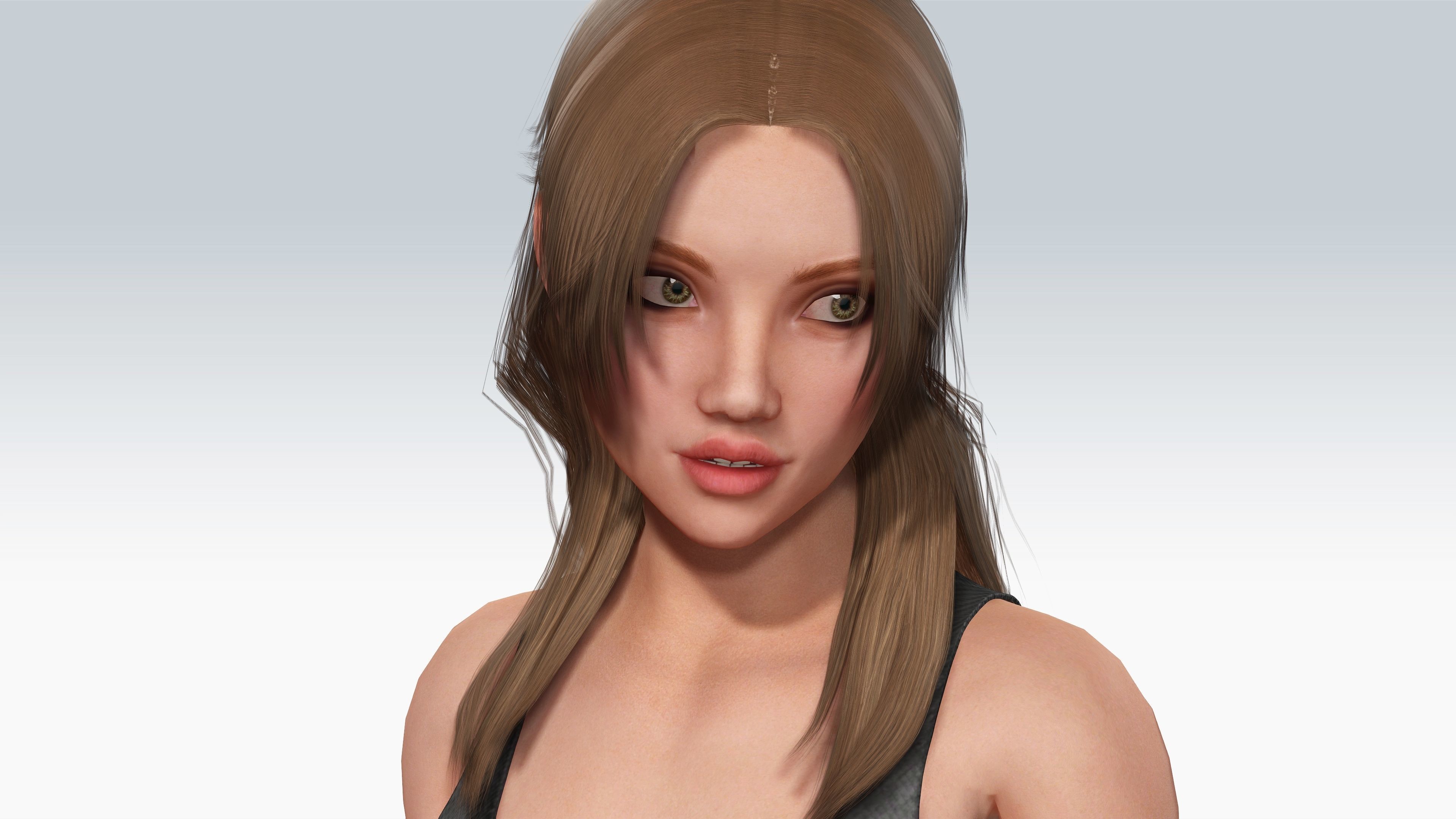 Sexy Character - Fully Rigged 3D model Low-poly 3D model_3