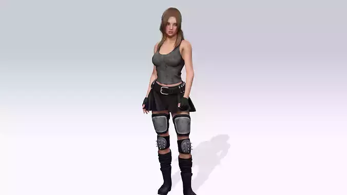 Sexy Character - Fully Rigged 3D model