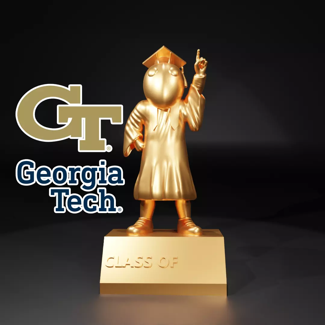 GRADUATION MASCOT GEORGIA TECH UNIVERSITY - 3D PRINT 3D print model_0