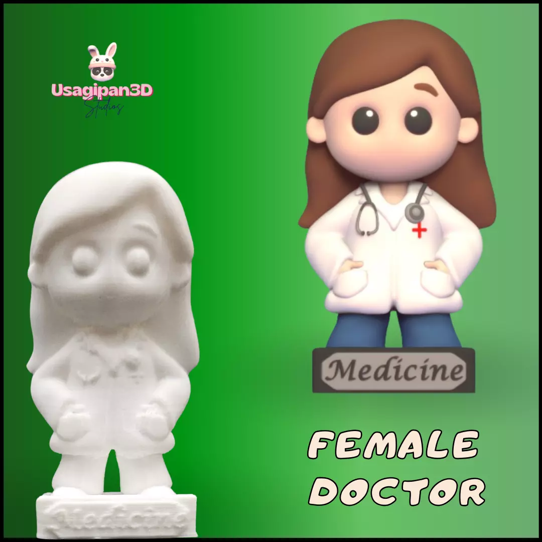 Female Doctor 3D print model_0