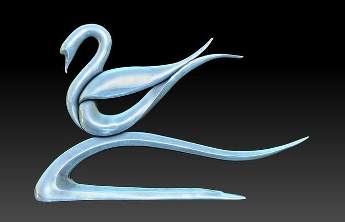 Swan Statue Decor M7 3D print model