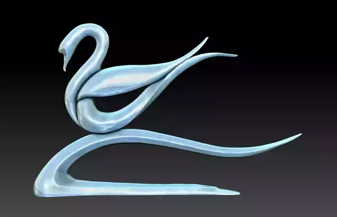 Swan Statue Decor M7