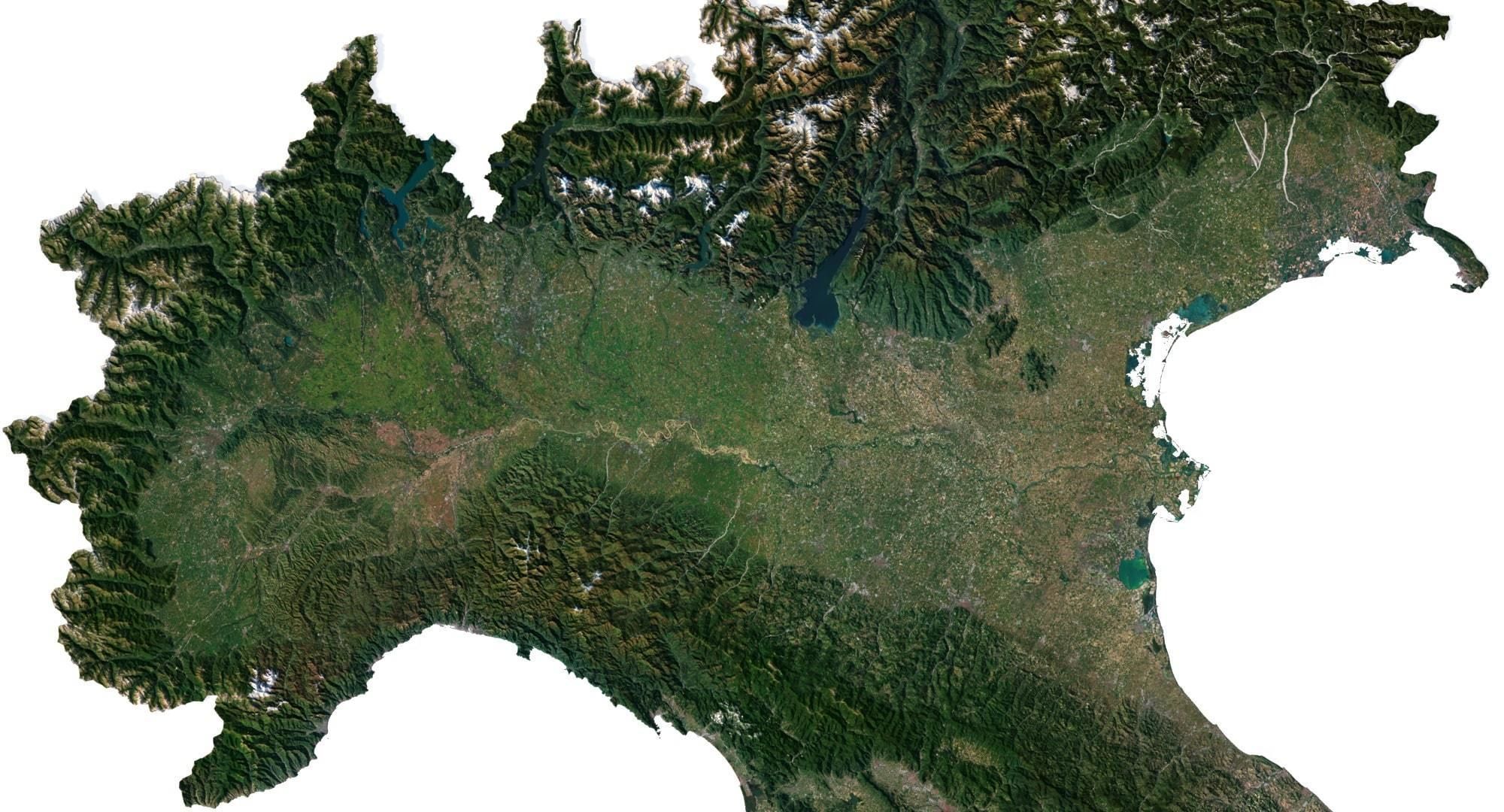 Italy Terrain 3D Map 3D model_2