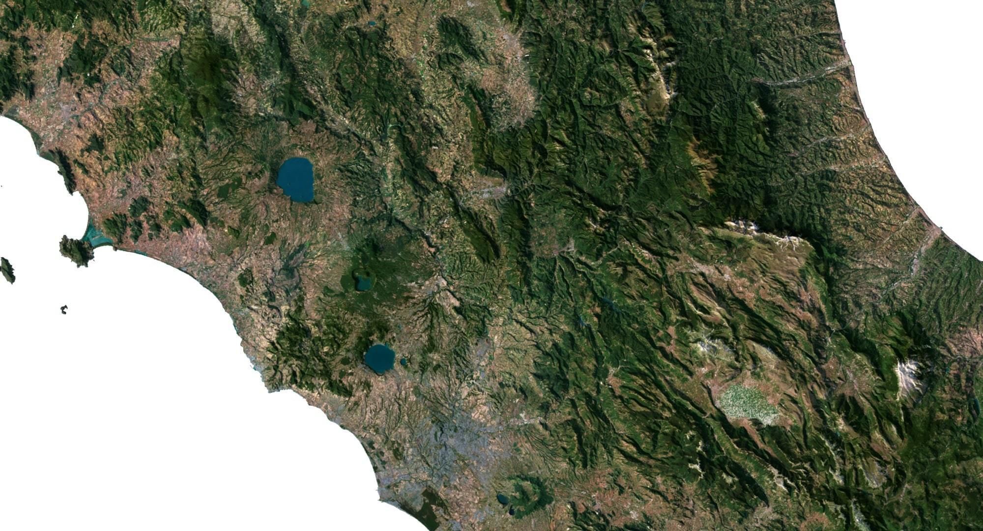 Italy Terrain 3D Map 3D model_3