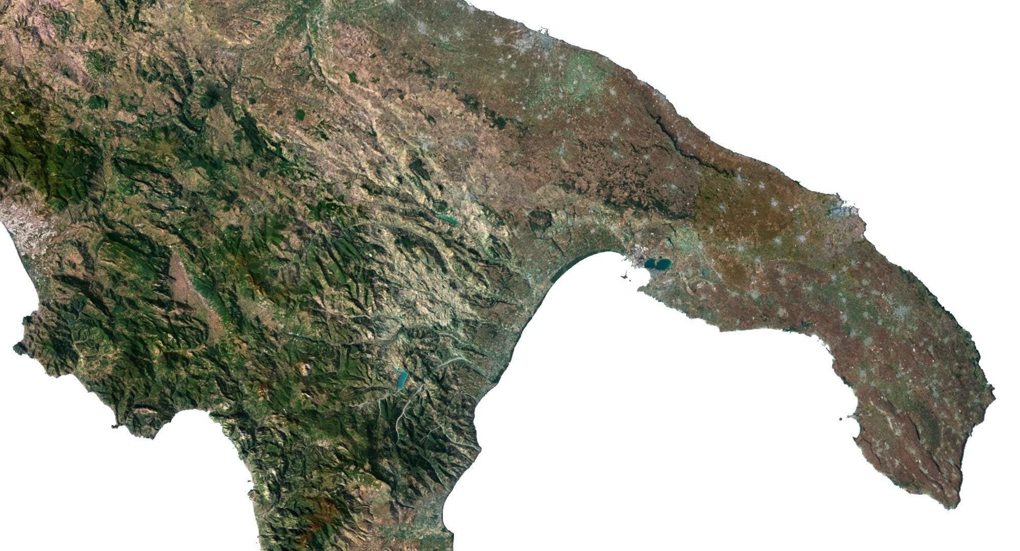 Italy Terrain 3D Map 3D model_5