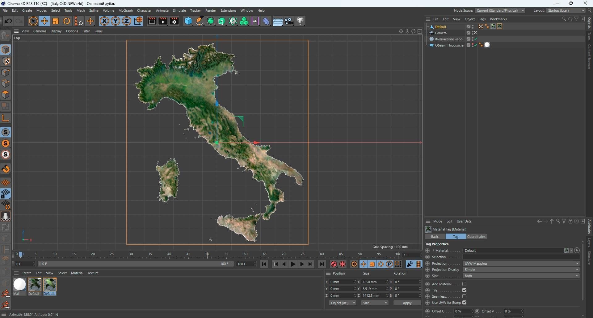 Italy Terrain 3D Map 3D model_13
