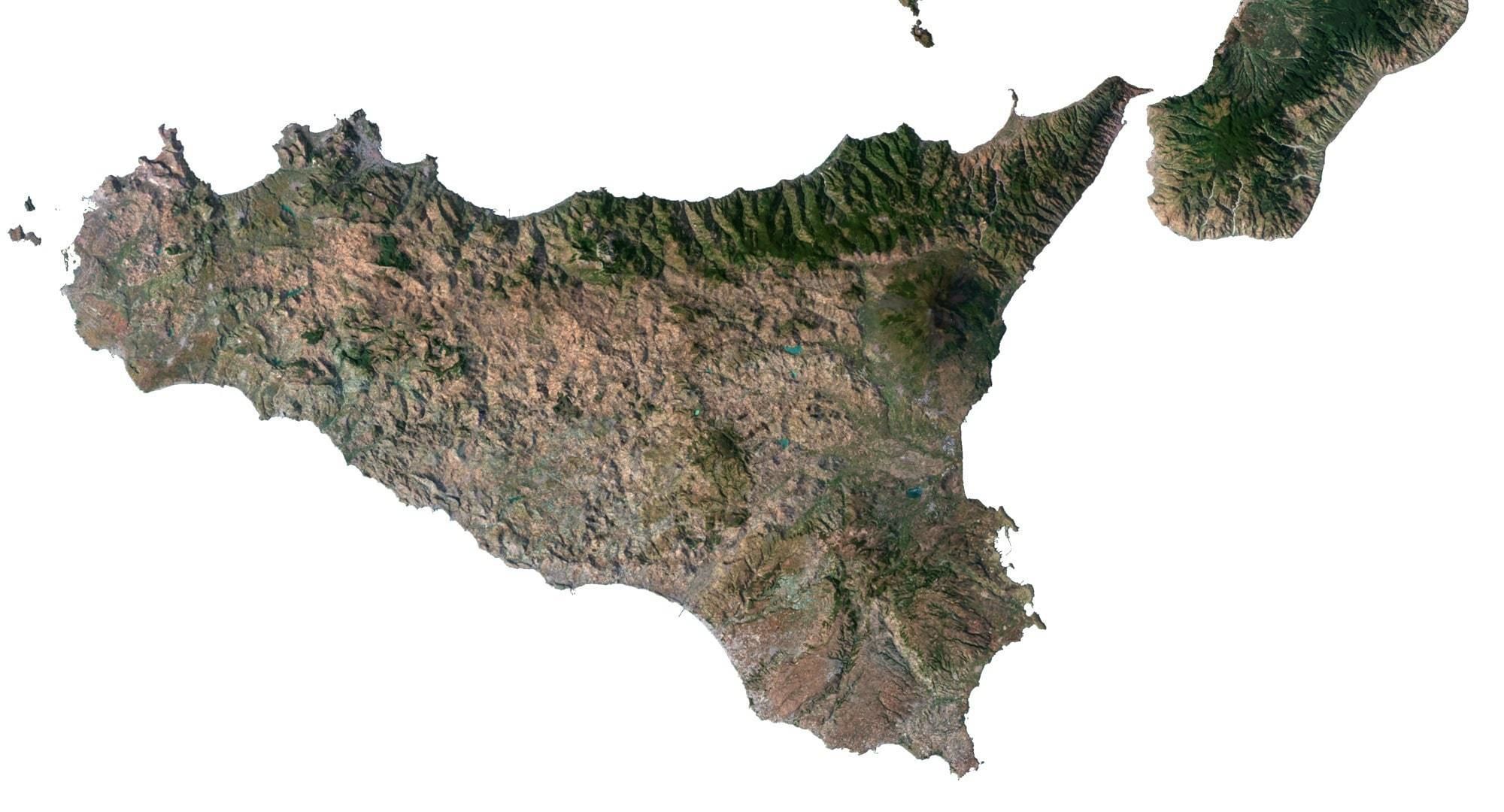 Italy Terrain 3D Map 3D model_4