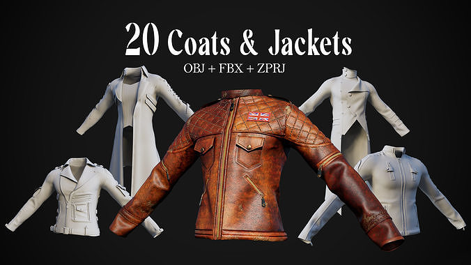 20 Coats and Jackets 3D model
