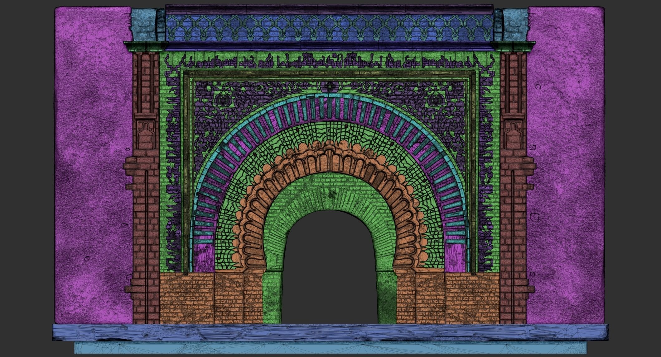 Bab Agnaou Marrakech Morocco 3D model_3