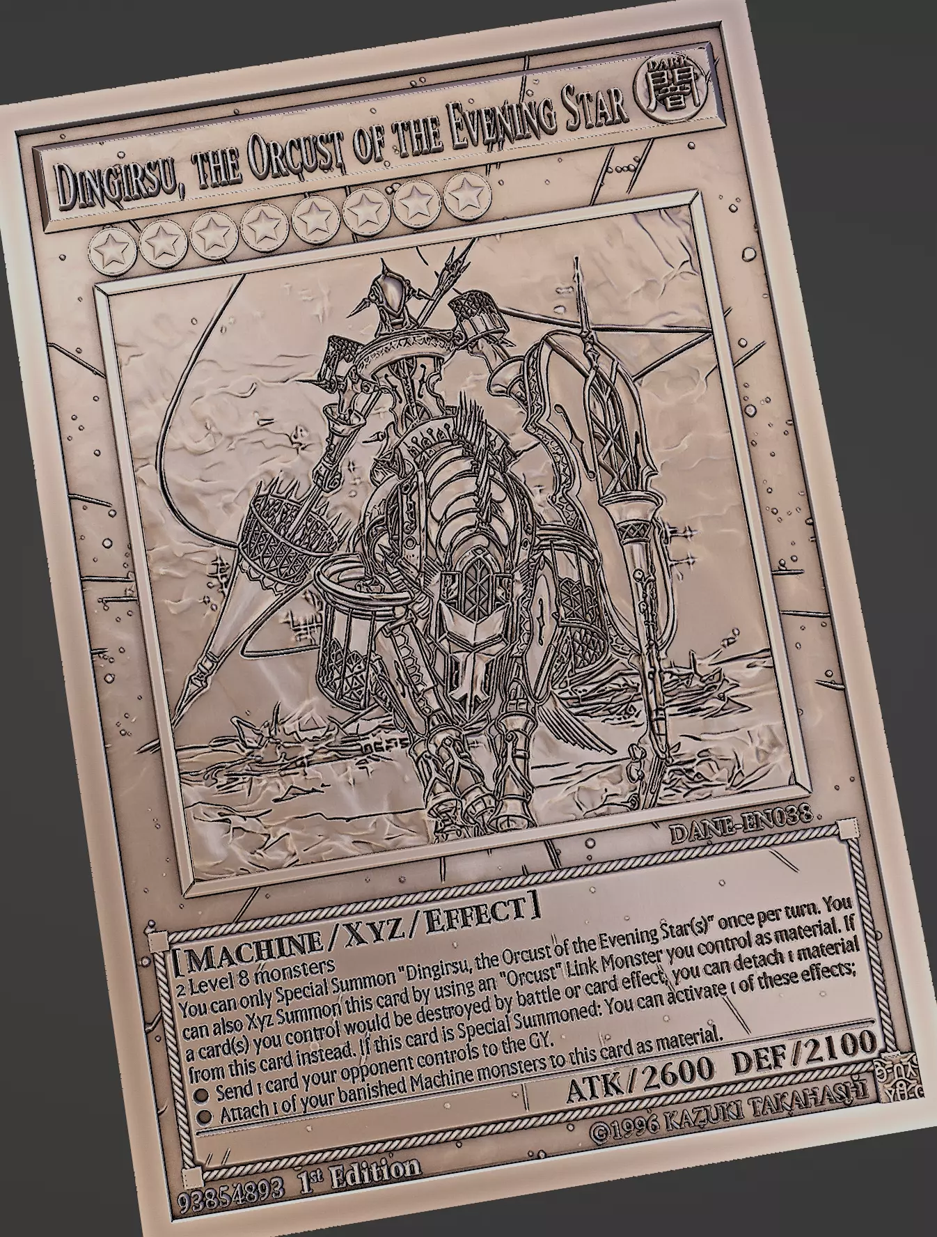 DINGIRSU THE ORCUST OF THE EVENING STAR - YU-GI-OH 3D print model
