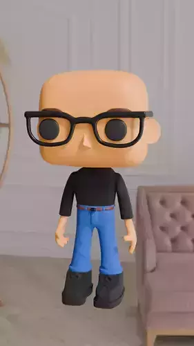 bald funko 3D print model