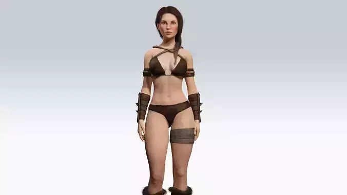 Sexy Character - Fully Rigged 3D model