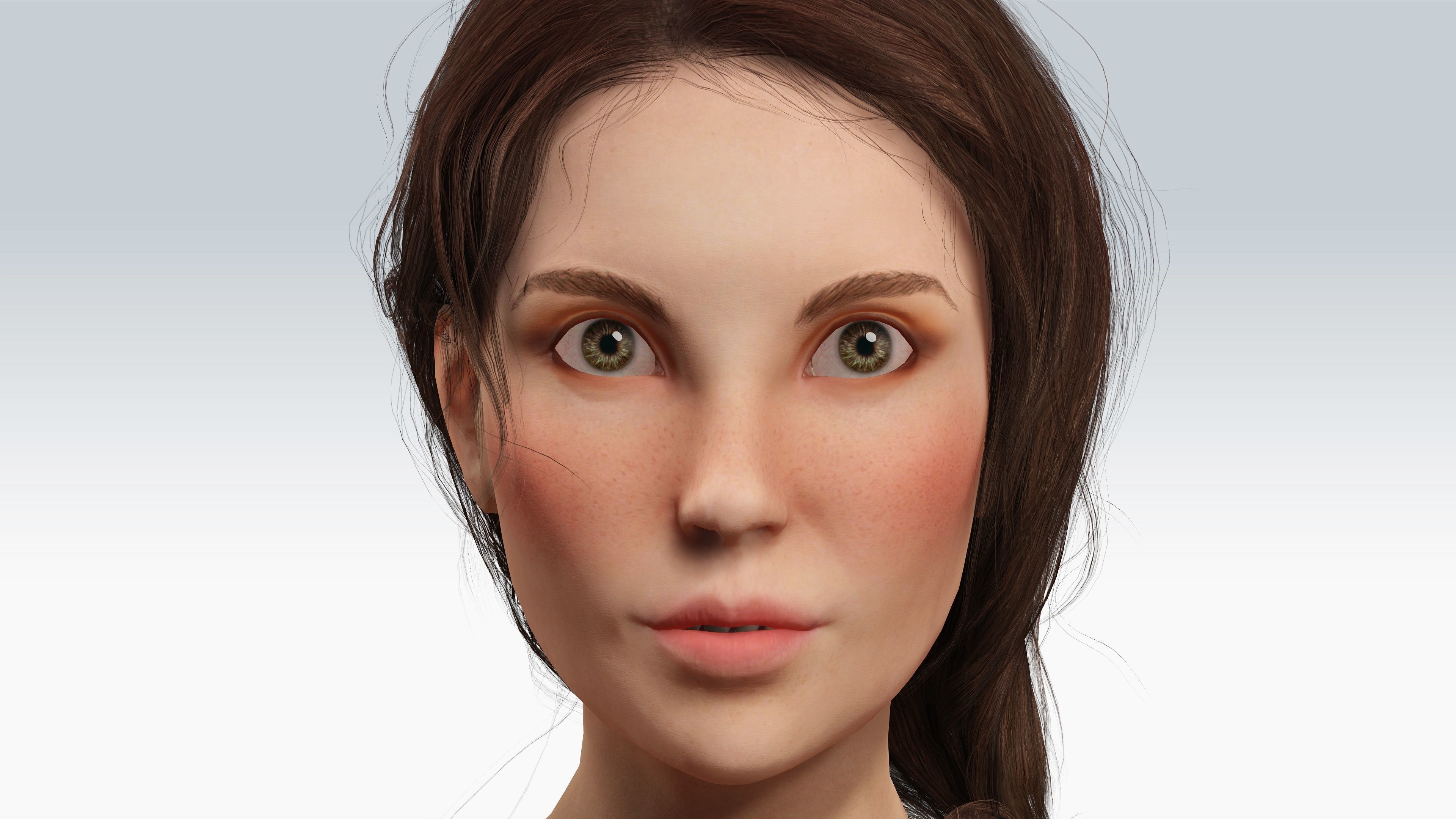 Sexy Character - Fully Rigged 3D model Low-poly 3D model_3