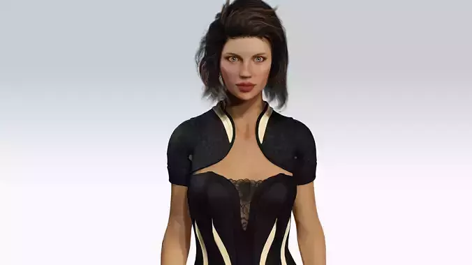 Sexy Character - Fully Rigged 3D model