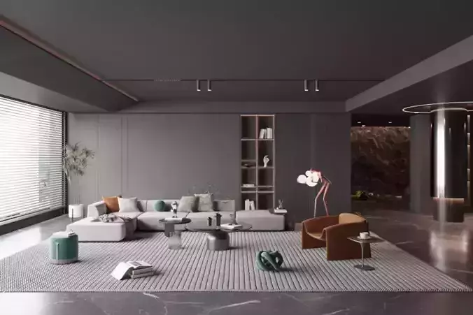 Modern living room-7