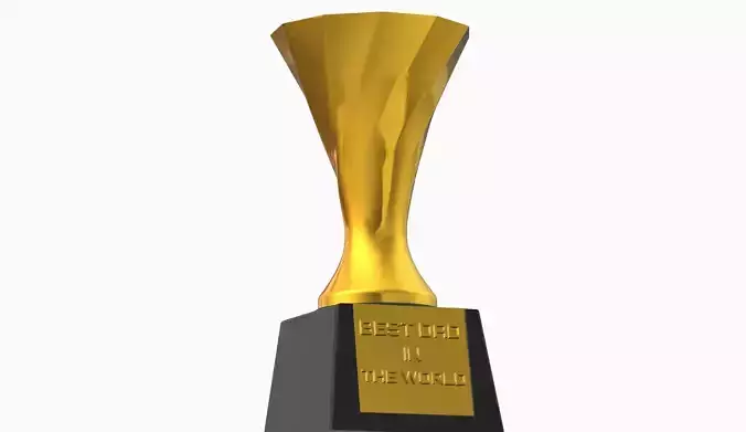 Best Dad Trophy  --- in seven languages ---