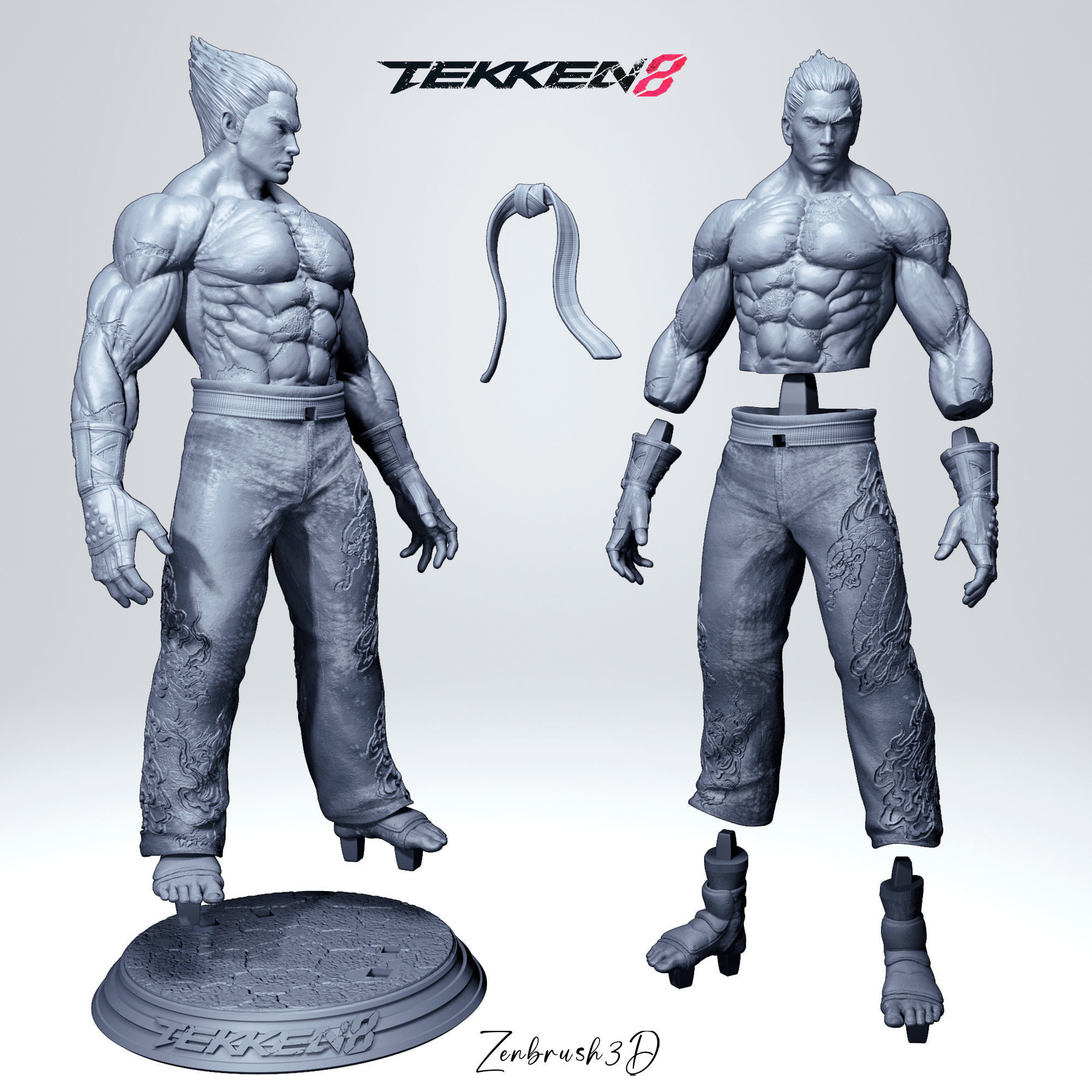 KAZUYA MISHIMA - TEKKEN 8 3D PRINTING 3D print model_7