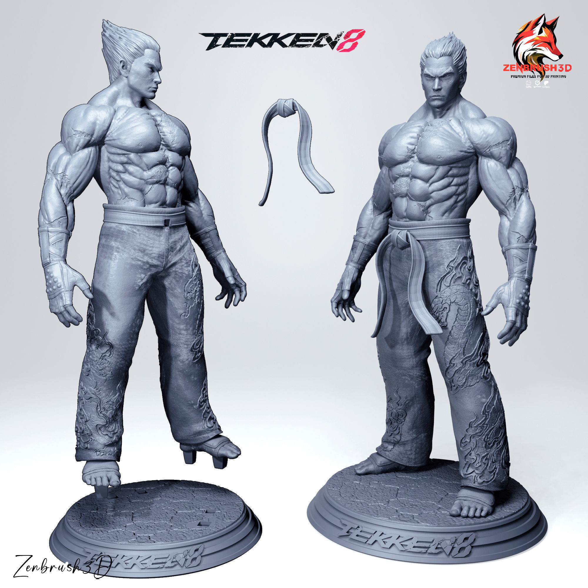 KAZUYA MISHIMA - TEKKEN 8 3D PRINTING 3D print model_8