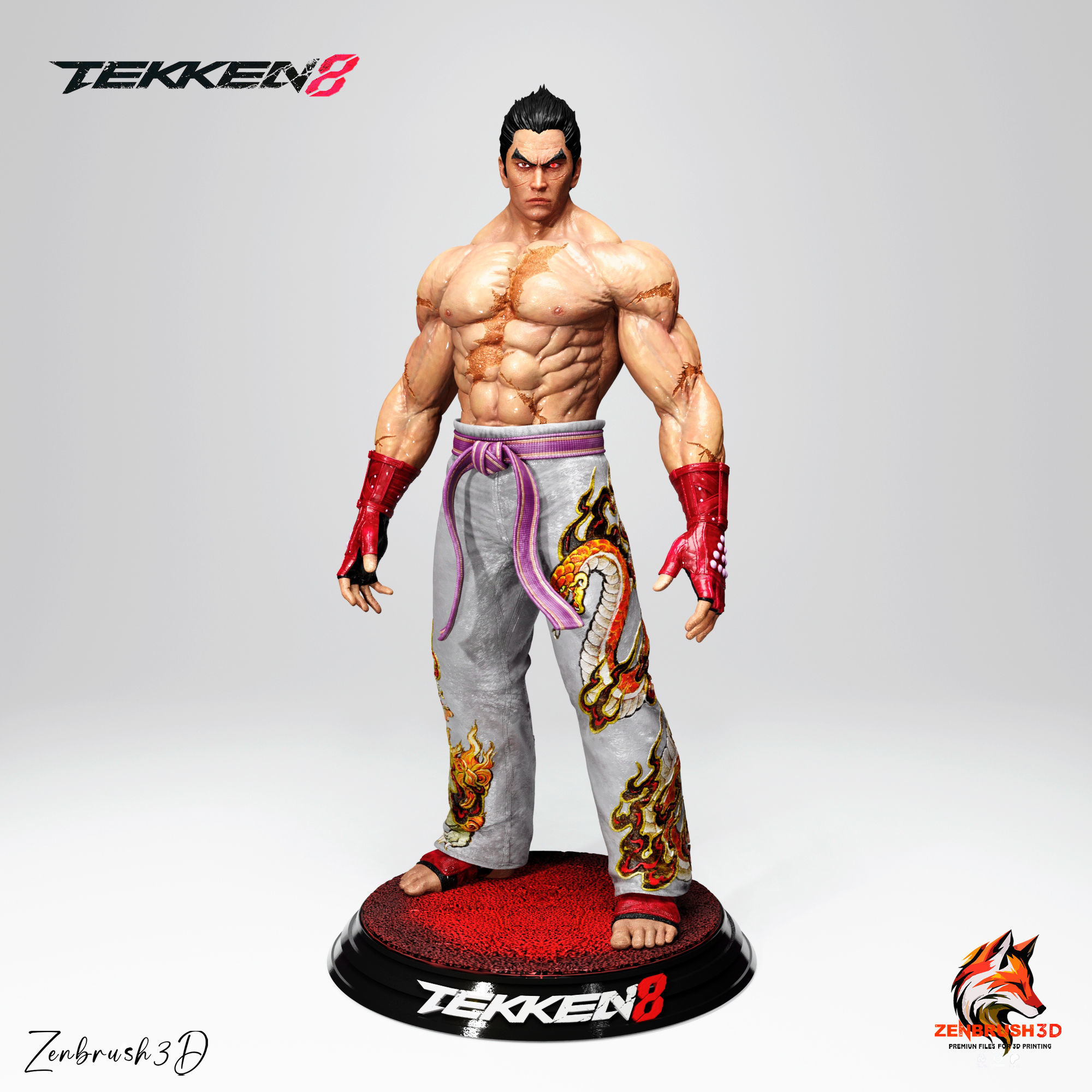KAZUYA MISHIMA - TEKKEN 8 3D PRINTING 3D print model_4